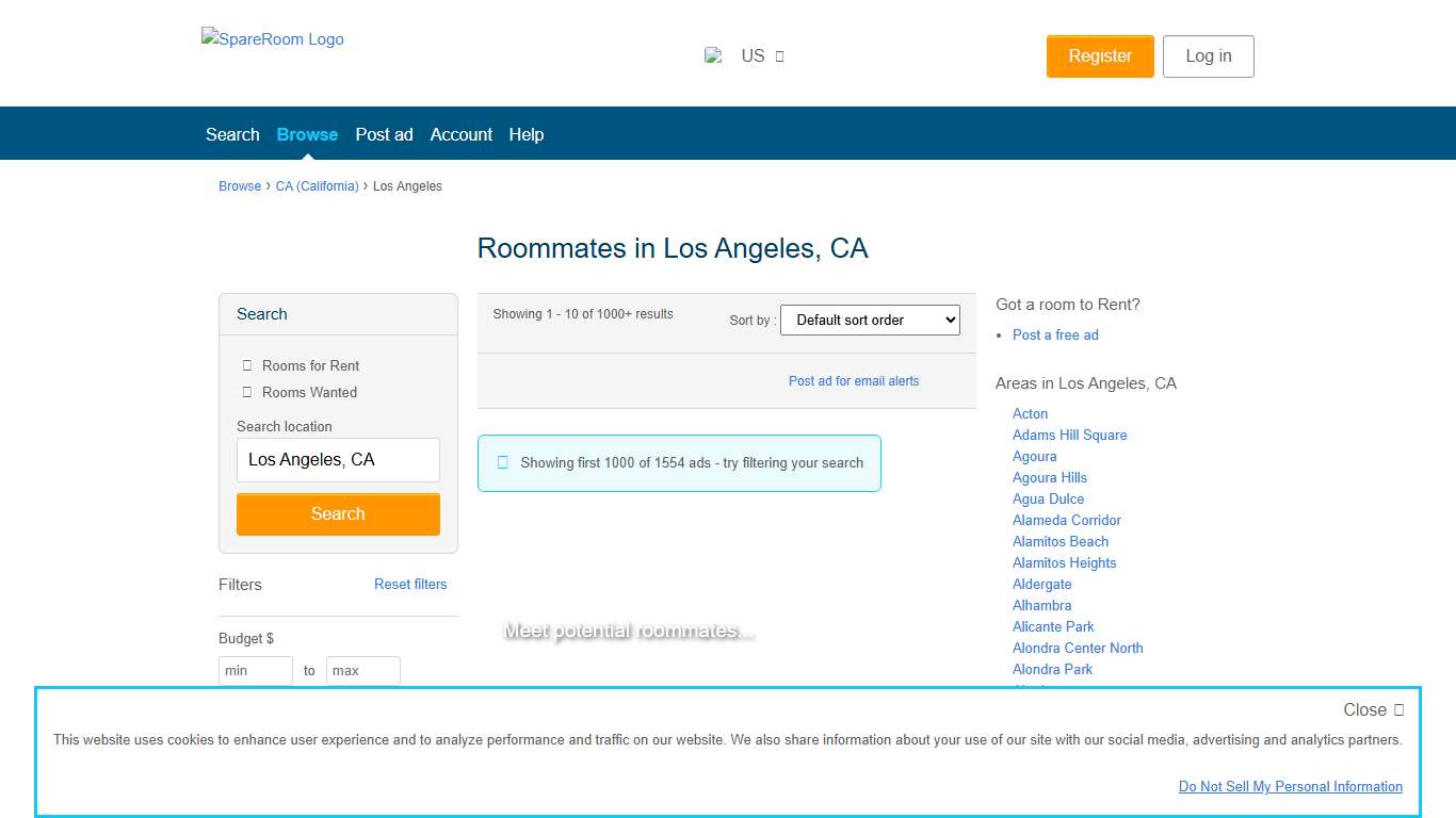 Roommate Finder Los Angeles, CA - SpareRoom