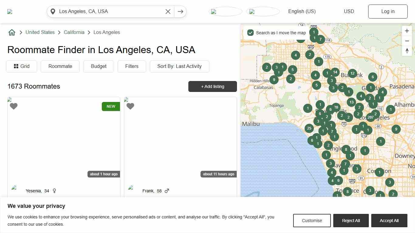 Find Roommates in Los Angeles, CA | Co‑Living | Roomster